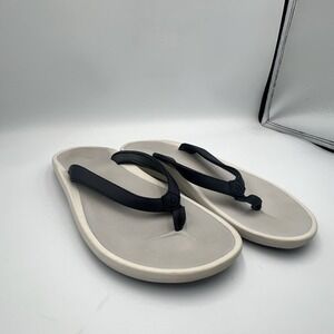 OLUKAI Pi'oe Blue Grey Women's Beach Sandals‎ Water-Resistant Flip-Flop Slides 9